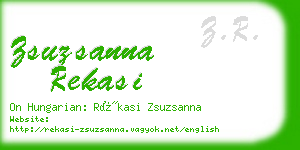 zsuzsanna rekasi business card